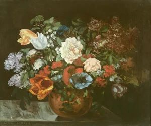 Bloemenboeket, 1863